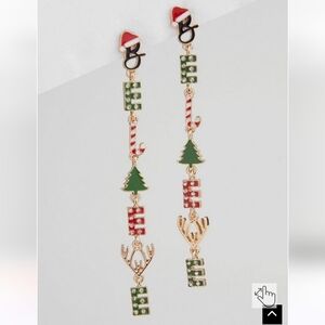 🆕️🎄HOLIDAY 'BELIEVE' LINEAR DROP EARRINGS🎄